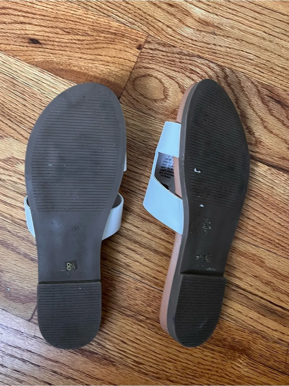 Steve Madden Dariella white leather sandals 8.5